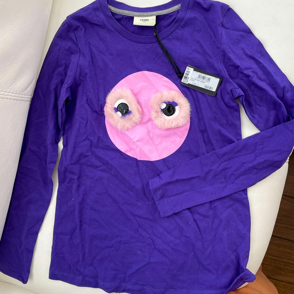 Fendi long sleeve t-shirt Sz 10A NWT